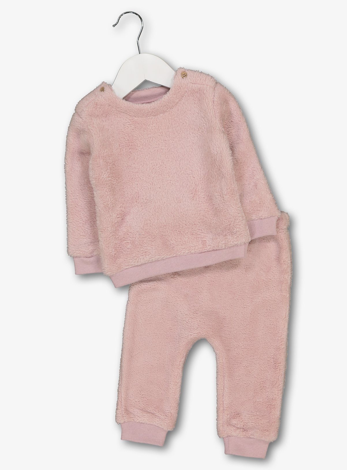 pink fluffy sweatshirt